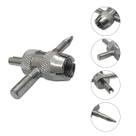 Chave Saca Válvula Extrator Pneu Carro Moto 4x1 Ômega
