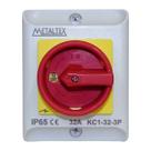 Chave Seccionadora 3 Pólos 32a Kc1-32-3p Ip65 - Metaltex