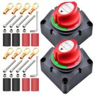 Chave Seccionadora de Bateria Bolipoeq 275A 12V-48V Kit com 2 Chave Seccionadora de Bateria Bolipoeq 275A 12V-48V Kit com 2