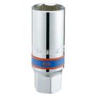 Chave Soquete Vela 21mm Crv C/ Borracha King Tony Enc 1/2