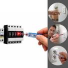 Chave Testadora de Tensão Sparta 130mm 100 500V Detector de Fase para Eletricista Uso Profissional e Doméstico Verificação Rápida de Energia