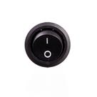 Chave Tic Tac Redonda Preta 2T ON-OFF KDC1-106 2P 10 Unidade