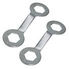 Chave TorSor para Porca de Máquina de Lavar 36mm e 38mm - Kit com 2 Peças Chave TorSor para Porca de Máquina de Lavar 36mm e 38mm - Kit com 2 Peças