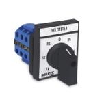 Chave Voltimétrica LW28-20V 7 Posições 660V 20A Porta Painel Sibratec