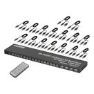 Chaveador Switch Kvm Hdmi 16 Portas 16x1 Usb Com Cabos Kvm