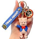 Chaveiro 3d Gaguinho Pork Pig Looney Coleção Personagem Tunes Chave Carro Anime Pingente Presente