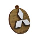 Chaveiro 3d Mitsubishi 4cm Mdf Madeira Decorada Chaveiro 3d Mitsubishi 4cm Mdf Madeira Decorada