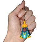 Chaveiro 3D Nossa Senhora Aparecida Borracha Chave Carro Bolsa Presente