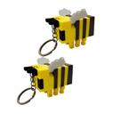 Chaveiro Abelha Minecraft Articulável - Acessório Criativo para Bolsas e Chaves Chaveiro Abelha Minecraft Articulável - Acessório Criativo para Bolsas e Chaves
