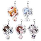 Chaveiro acrílico Evangelion Asuka Rei Kaworu Chibi