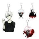 Chaveiro acrílico Keyrin Tokyo Ghoul Ken Kaneki de dupla face