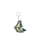 Chaveiro Acrylic Bass Fish, pingente 3D de 10 cm para amantes de peixes