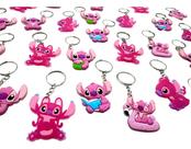 Chaveiro Angel Menina Tema Stitch 10un Chaveiro Emborrachado