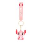 Chaveiro angel stitch sentado com alça 7cm - disney