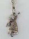 Chaveiro Anjo Pedraria Strass Beje