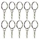 Chaveiro Argola Batida Prata Com Corrente 23mm 300 Unidades