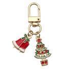 Chaveiro, árvore de Natal, pingente de esmalte
