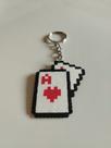 Chaveiro Às de Copas Pixel art