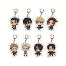 Chaveiro Attack on Titan Eren, Levi e Erwin Acrylic
