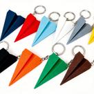 Chaveiro Avião Estilo Origami Design Moderno e Criativo