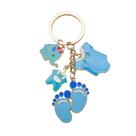Chaveiro Baby Boy Elephant Baby Clothes Baby Feet Enamel Chaveiro Baby Boy Elephant Baby Clothes Baby Feet Enamel