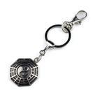 Chaveiro Baguá Feng Shui em 12 cm metal niquel Sorte