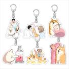 Chaveiro Bamboo Battle Chronicle Acrílico Shiba Inu