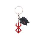 Chaveiro Berserk Guts Black Wolf Mark Brand