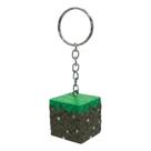 Chaveiro Bloco Grama Minecraft Plastico Resistente Maciço