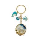 Chaveiro Blue Ocean Dolphin Octopus Shell Chaveiro