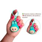 Chaveiro Boneco Labubu Lafufu 3D Emborrachado Monstrinho Colecionavel Viral Kawaii Tik Tok