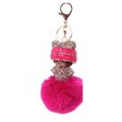 Chaveiro Boneco Munchkin cravejado de cristal com pom-pom