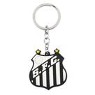 Chaveiro Borracha 3D Escudo Time 6cm - Santos