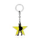Chaveiro Broadway Rap Star com pingente em forma de estrela