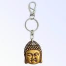 Chaveiro Buda Dourado Em Metal e Resina 12 Cm