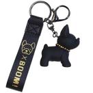 Chaveiro, buldogue francês, design de desenho animado, acessório de moda
