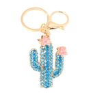 Chaveiro Cactus Chaveiro com strass em liga de flores rosa Chaveiro Cactus Chaveiro com strass em liga de flores rosa