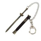 Chaveiro Cao Cao's Sword, modelo de liga em miniatura de 9 cm
