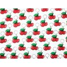 chaveiro Cereja Chaveiro Emborrachado 10un fruta Promoção