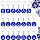 Chaveiro Charms Chuangdi Turkish Blue Evil Eye x20 Glass