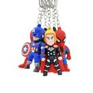 Chaveiro, chaveiro, conjunto de figuras de desenho animado de super-heróis dos Vingadores