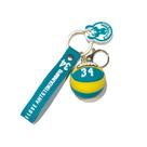 Chaveiro Chaveiro de basquete criativo em PVC para fãs de basquete