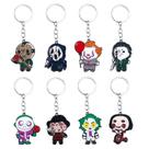 Chaveiro, chaveiro, filme de terror, conjunto de Halloween de Chibi Chaveiro, chaveiro, filme de terror, conjunto de Halloween de Chibi