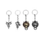 Chaveiro, chaveiro, pingente de liga leve Final Fantasy Wolf Head