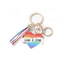 Chaveiro Chaveiro Pingente de madeira Love Is Love Tassel