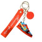Chaveiro, chaveiro, pingente, tênis criativo, PVC, vermelho