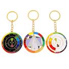 Chaveiro Chaveiro Rainbow Spinner em liga de zinco Chaveiro Chaveiro Rainbow Spinner em liga de zinco