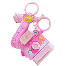 Chaveiro Cheer Bear Instant Camera Chaveiro de acrílico rosa