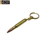 Chaveiro com Argola Bala .50 Decorativo Dourado