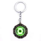 Chaveiro com logotipo de lanterna verde Time Gem Chaveiro em latão e metal